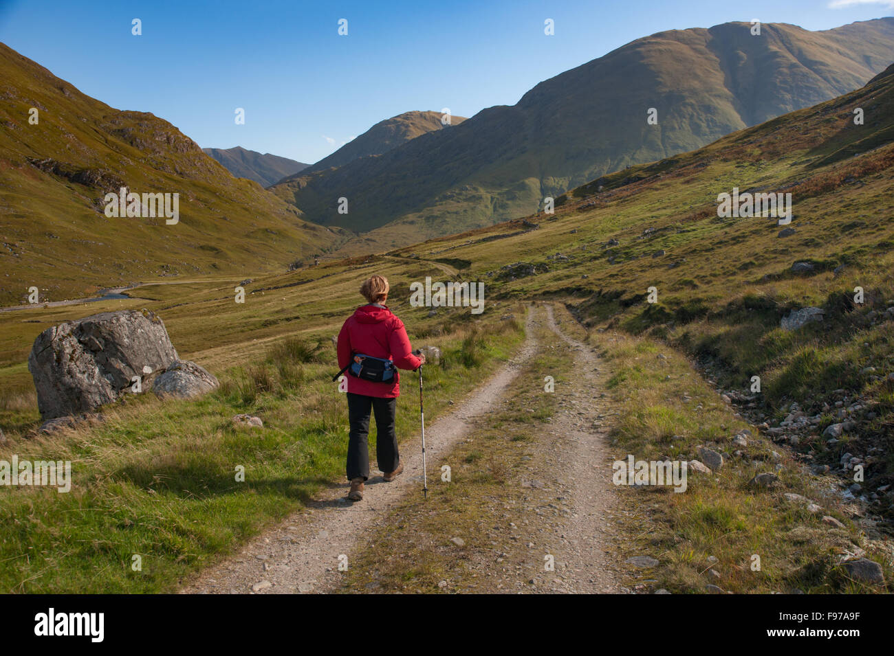 Wandern in Schottland Glenlicht Kintail Stockfoto