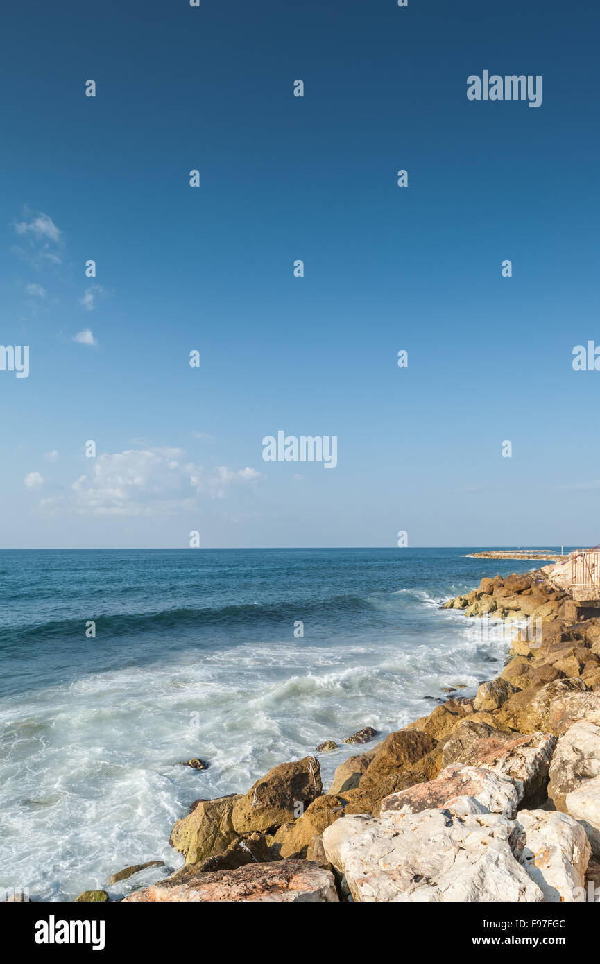 Israel, Tel Aviv, Meer Stockfoto