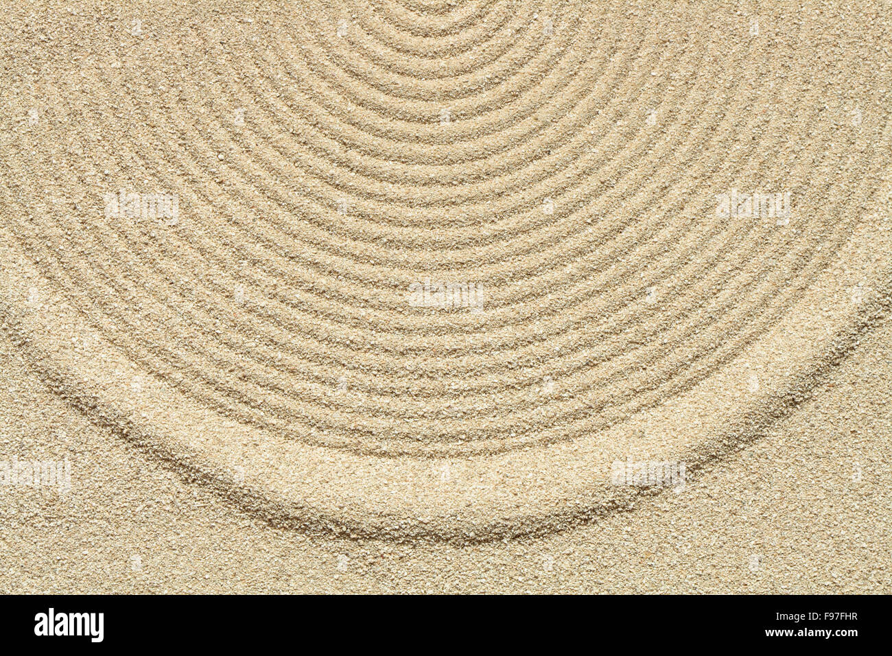Ringe auf Sand Stockfoto