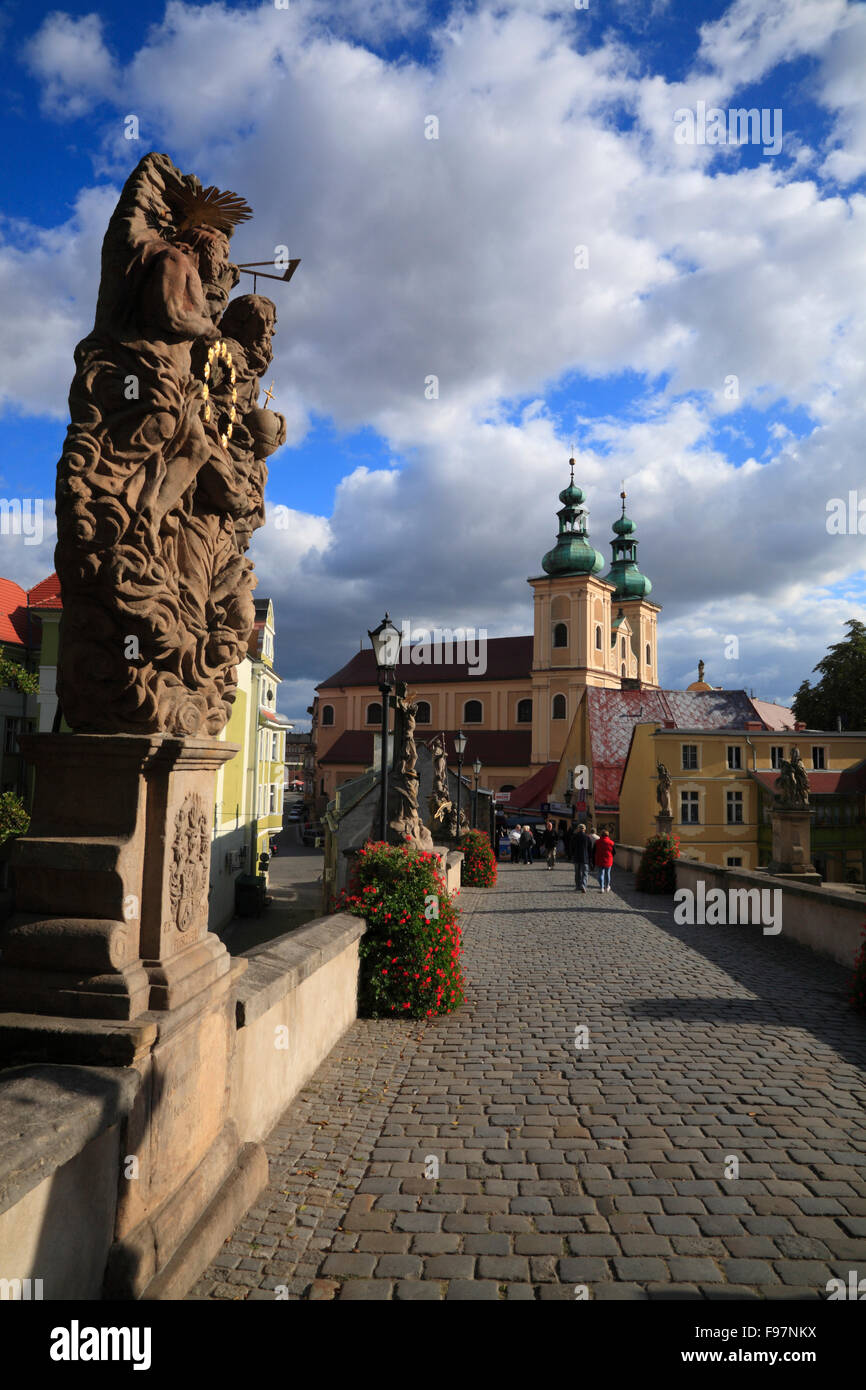 St. Johns-Brücke, die meisten Sw.Jana, Klodzko (Glatz), Silesia, Polen, Europa Stockfoto