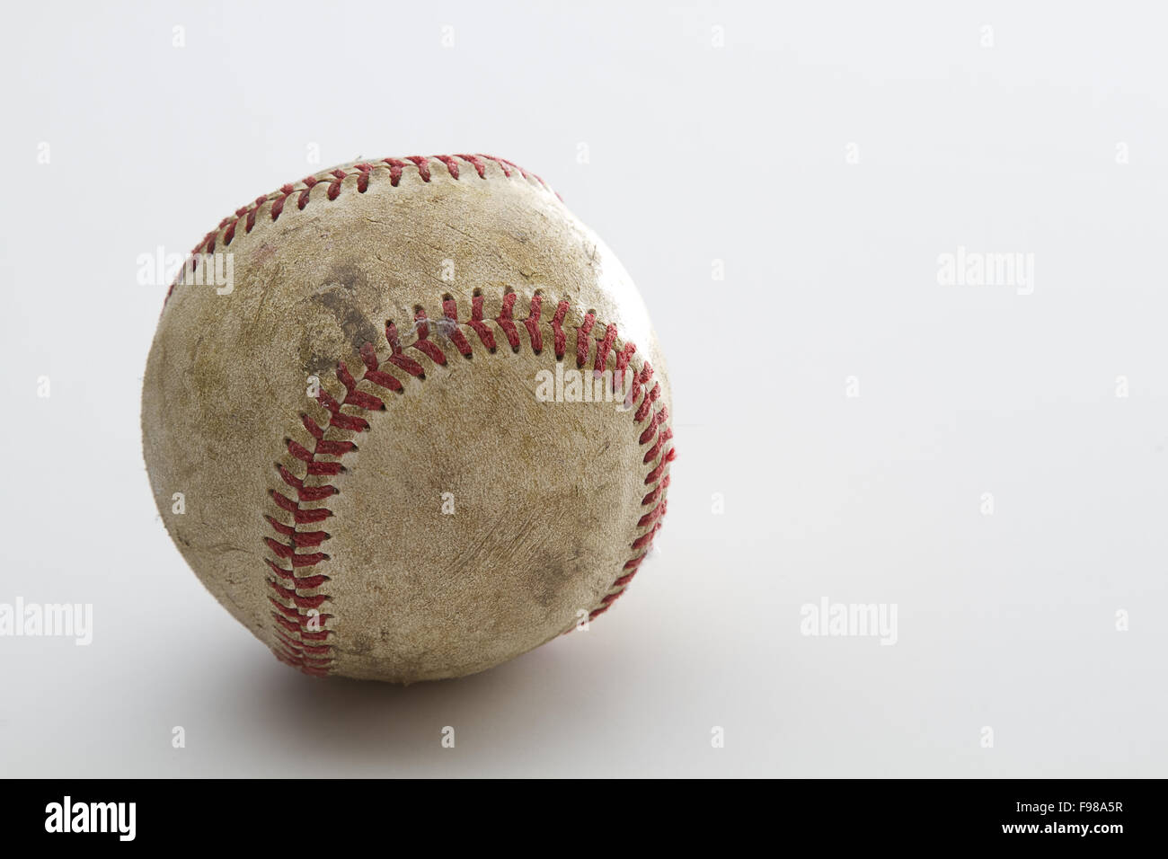 Gebrauchte baseball Stockfoto