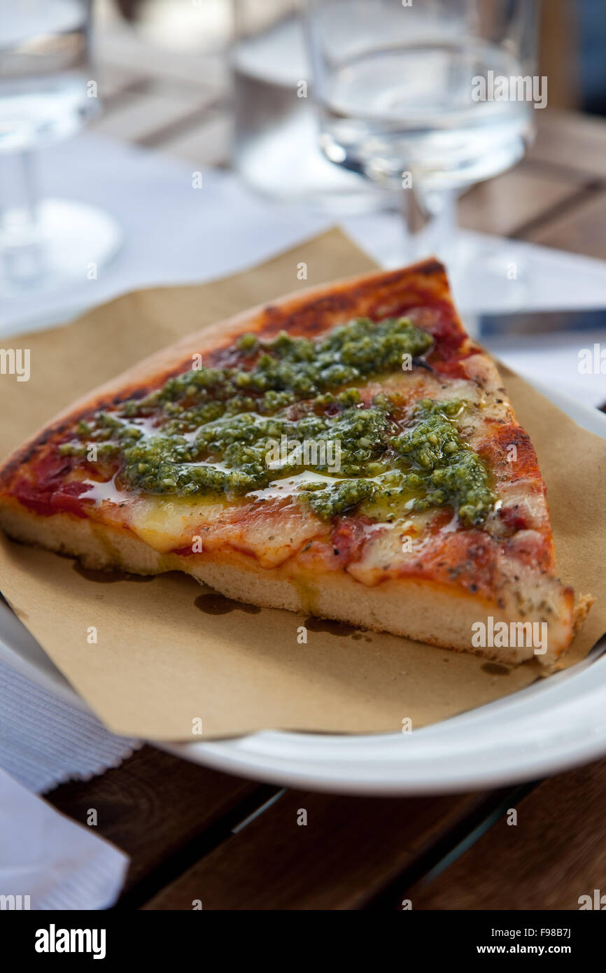 Leckeres Stück pizza Stockfoto