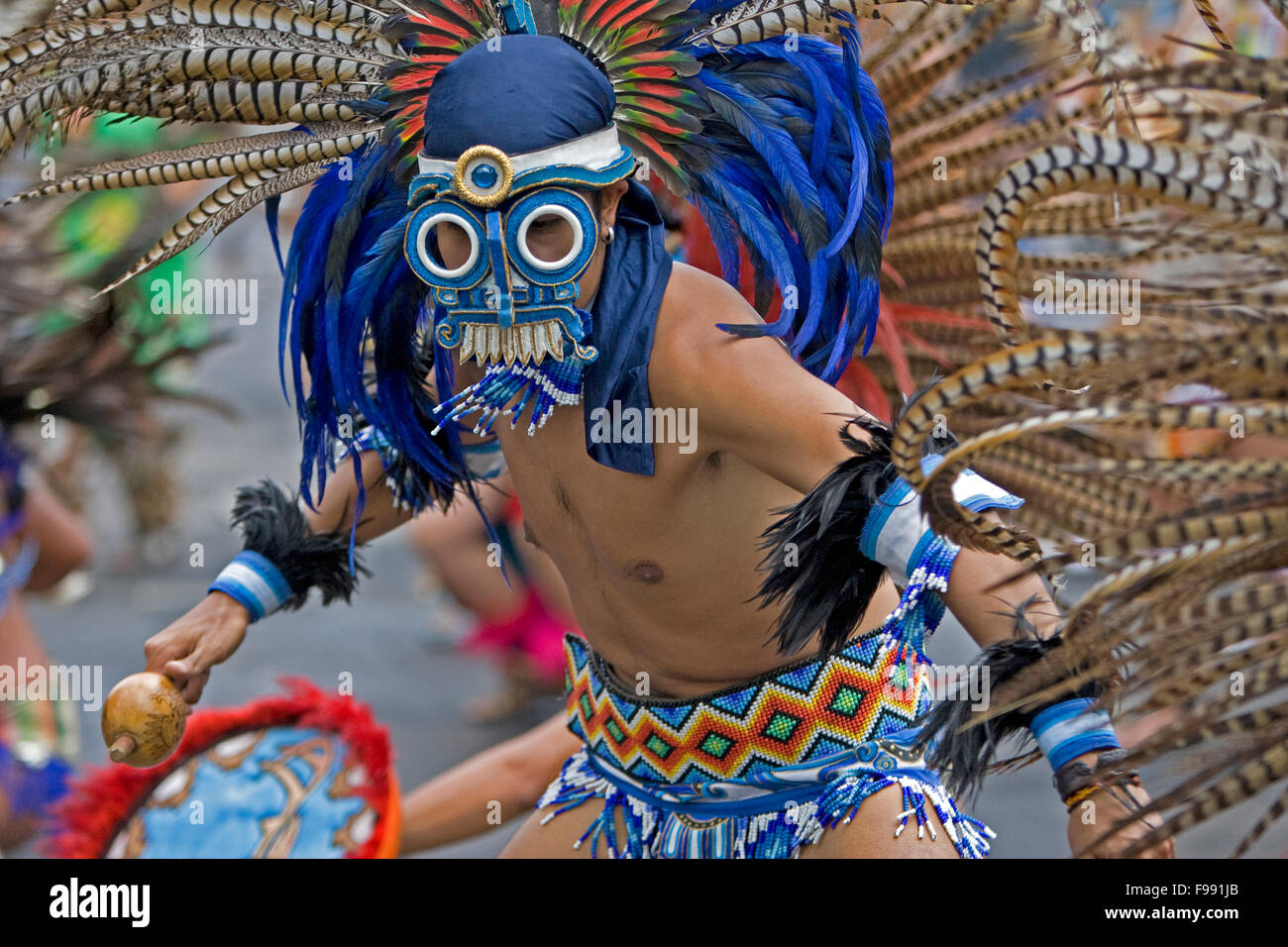 Aztekische Tänzer Stockfoto
