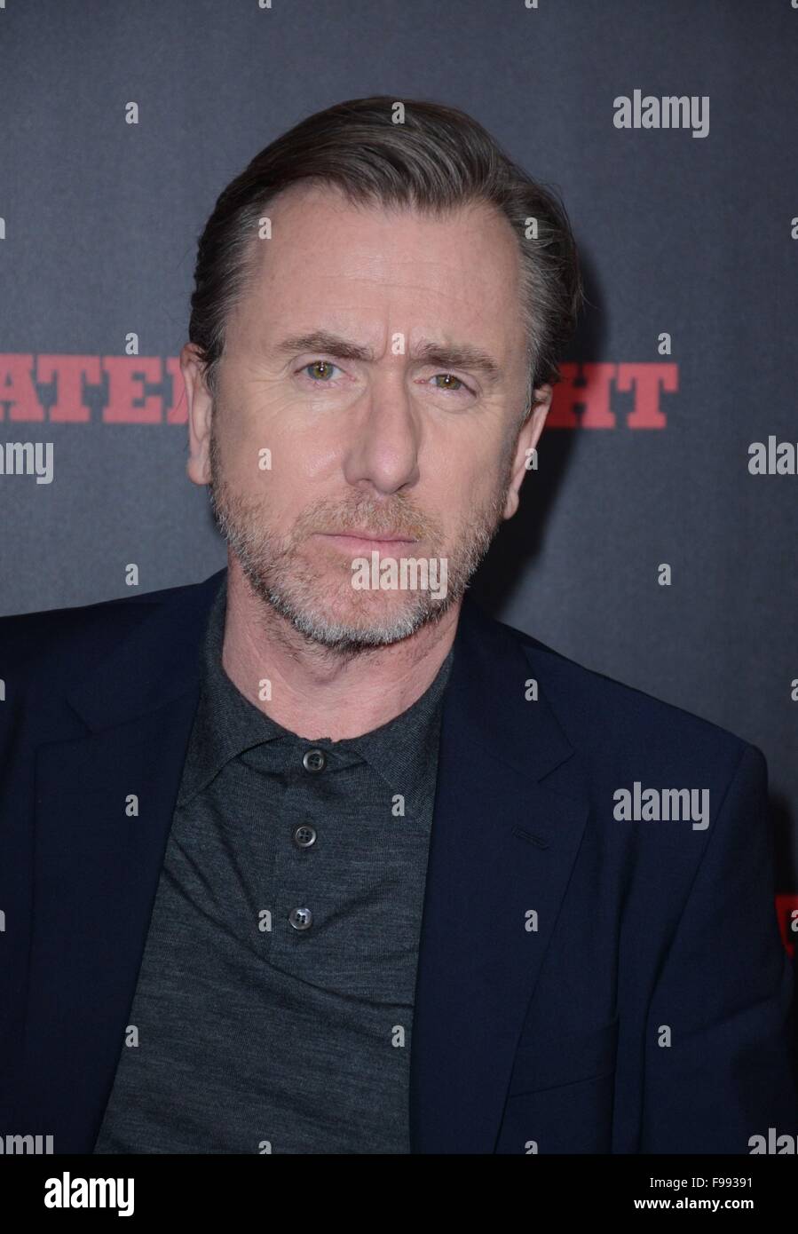 New York, NY, USA. 14. Dezember 2015. Tim Roth im Ankunftsbereich für die HASSERFÜLLTE acht Premiere, Ziegfeld Theatre, New York, NY 14. Dezember 2015. Bildnachweis: Derek Sturm/Everett Collection/Alamy Live-Nachrichten Stockfoto