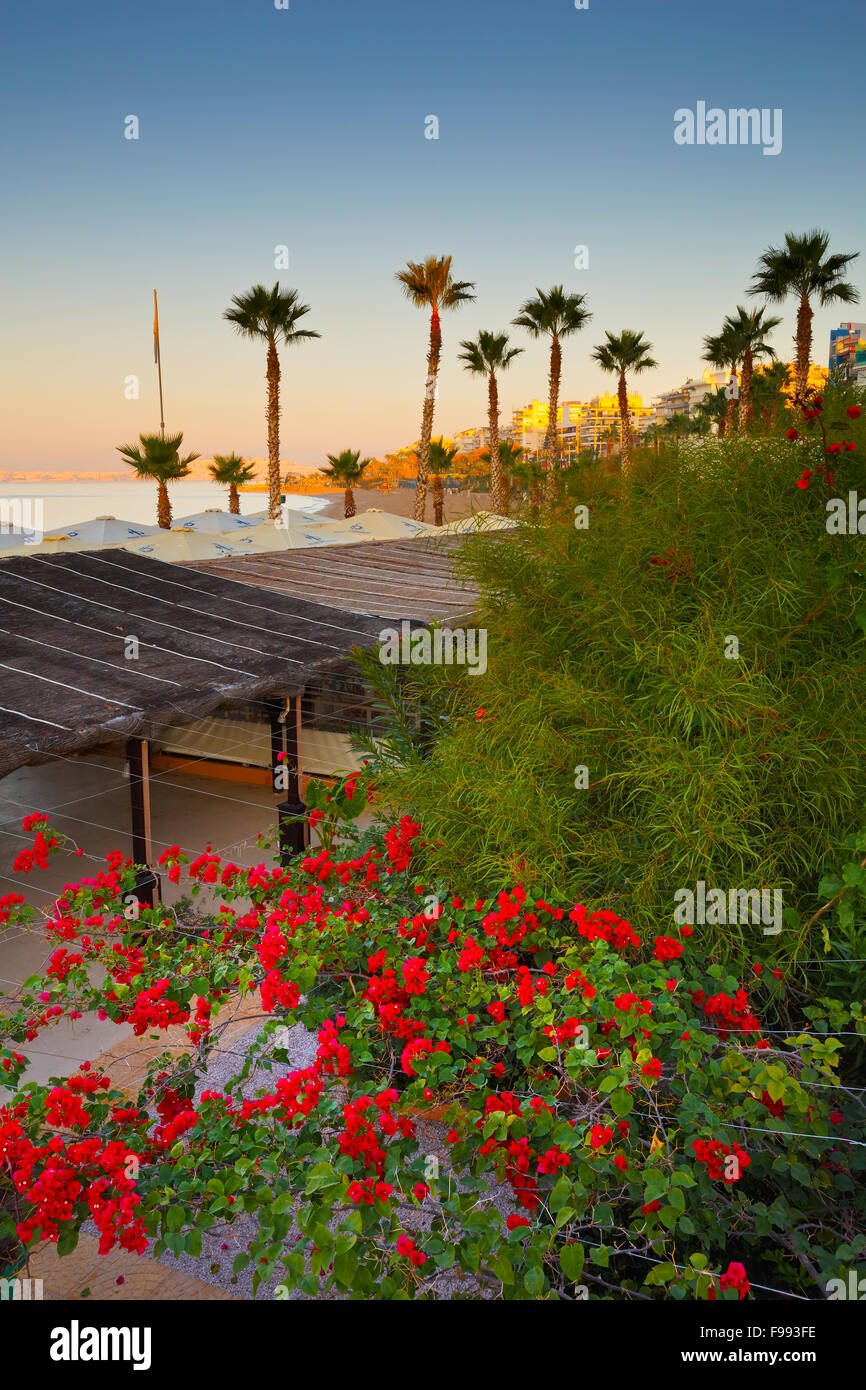 Bar am Strand in Palaio Faliro in Athen, Griechenland Stockfoto