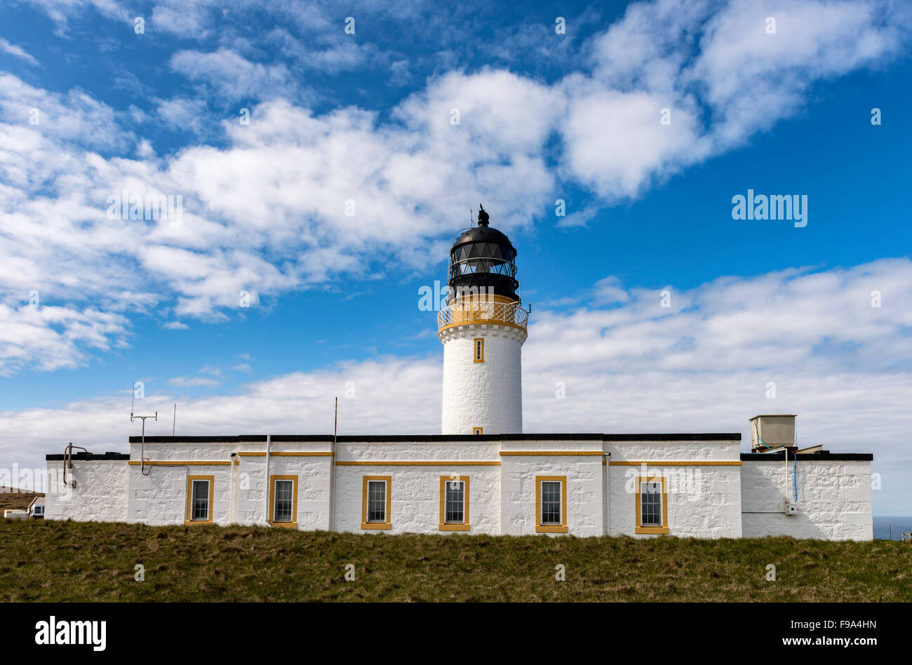 Cape Wrath Leuchtturm an der weit nordwestlichen Spitze von Festland Schottland Stockfoto