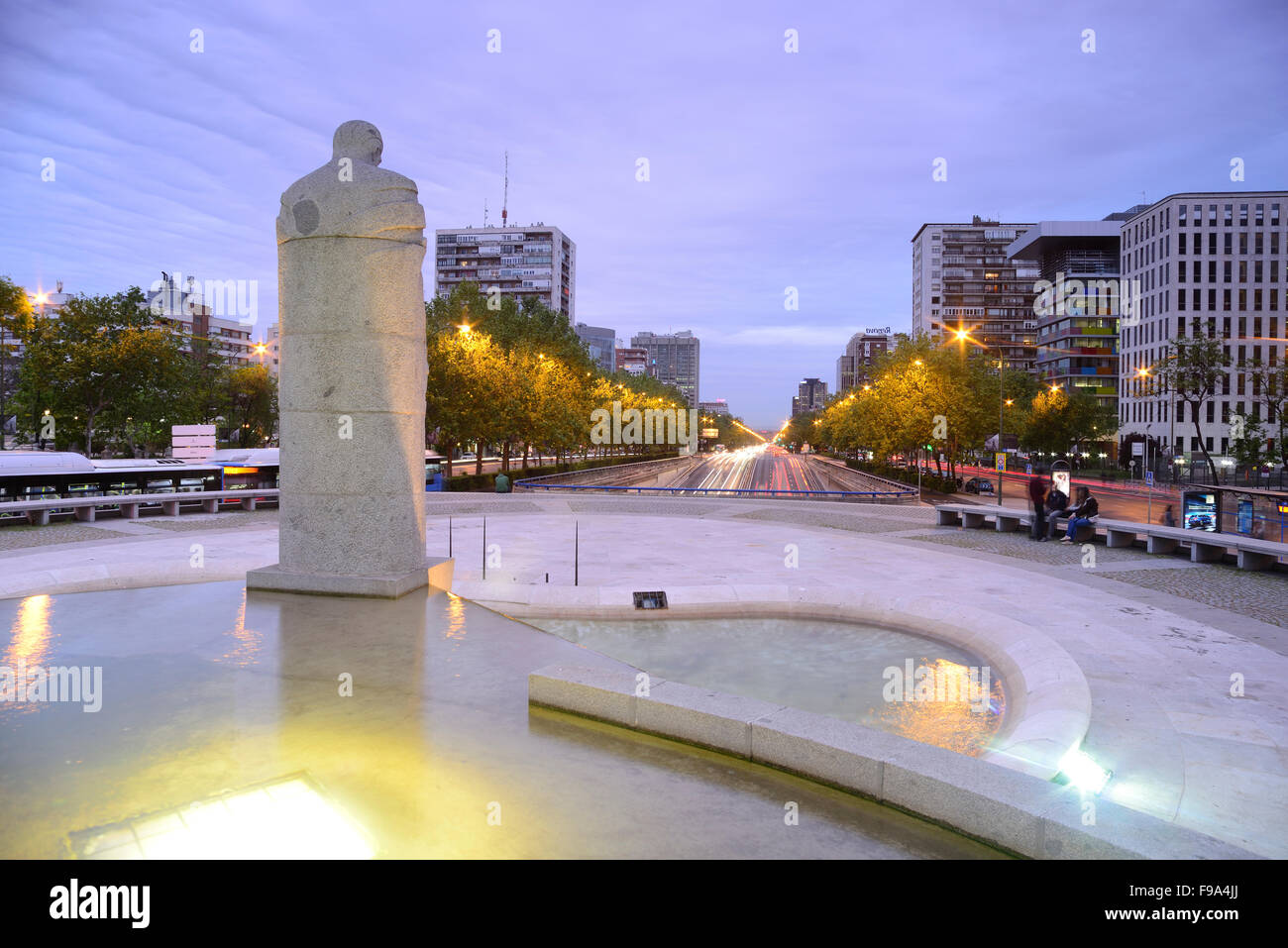 Plaza Castilla oder Castilla-Platz in Madrid, Spanien Stockfoto