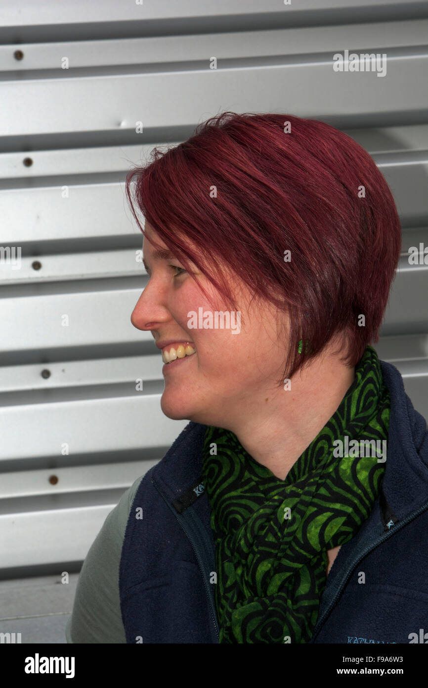 Kat Bolstad an der Auckland University of Technology ist spezialisiert auf Giant Squid-Forschung. Stockfoto