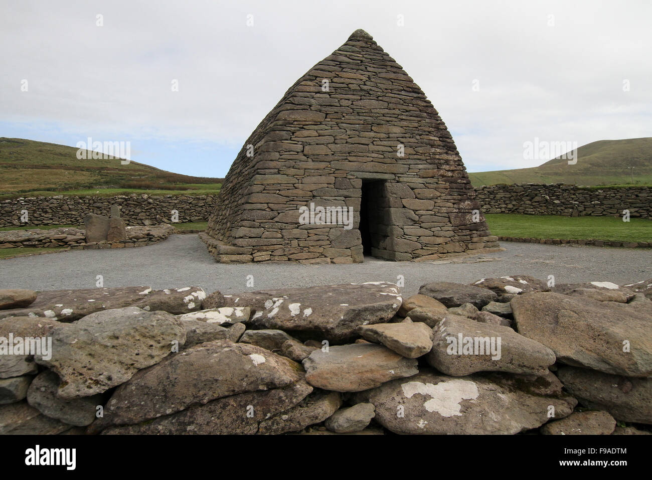 Gallarus Oratorium an Ballydavid, Halbinsel Dingle, County Kerry, Irland. Stockfoto