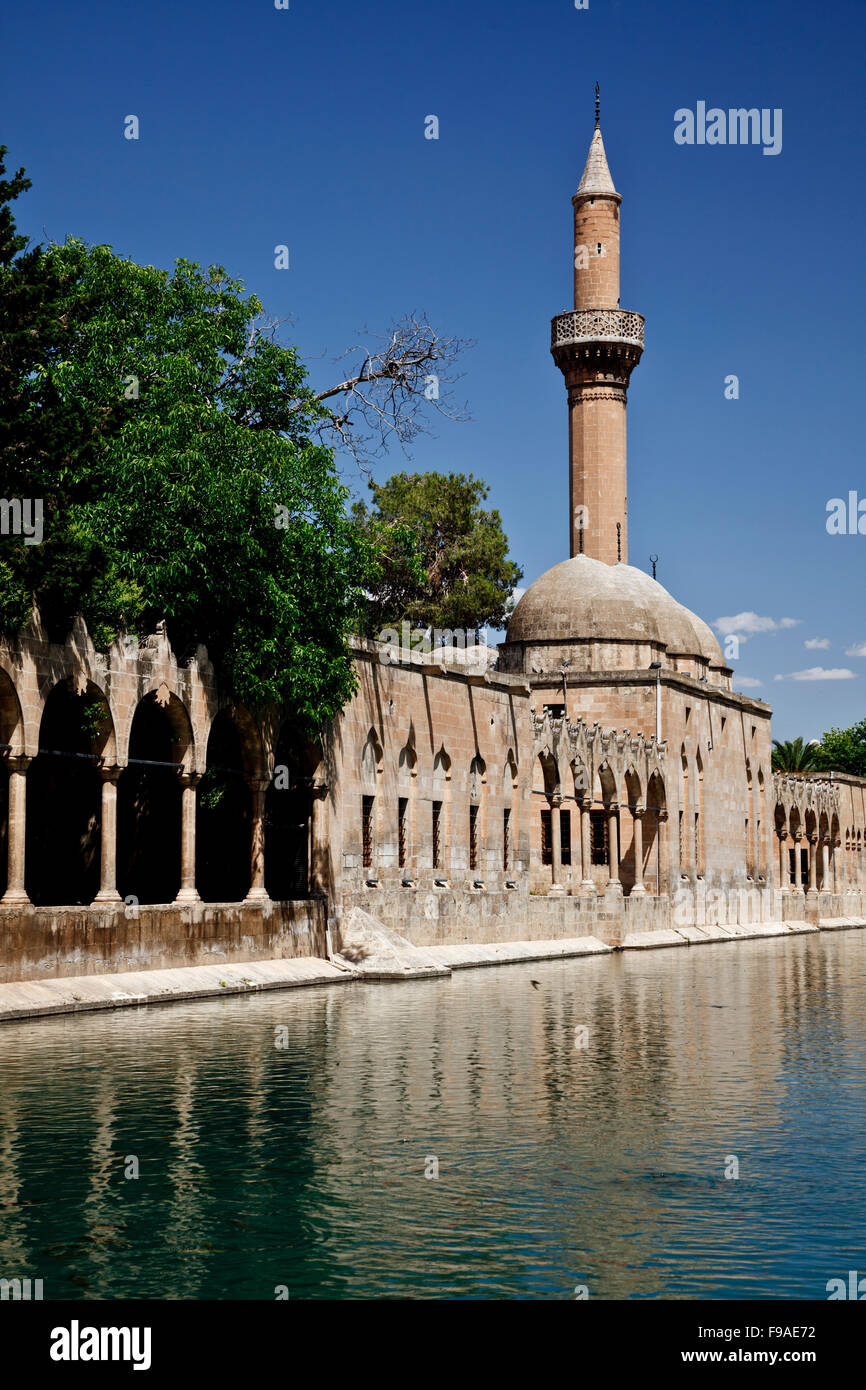 Halil-Ur-Rahman-Moschee und den Heiligen See, Baliklikoy, Sanliurfa, Türkei Stockfoto