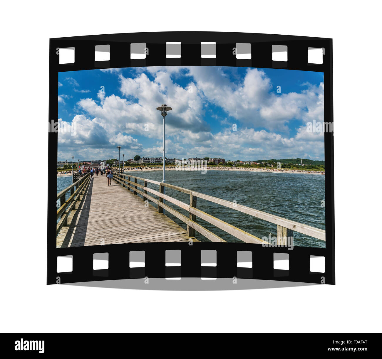 Die Ahlbeck Pier, Ahlbeck, Insel Usedom, Mecklenburg-Western Pomerania, Deutschland, Europa Stockfoto