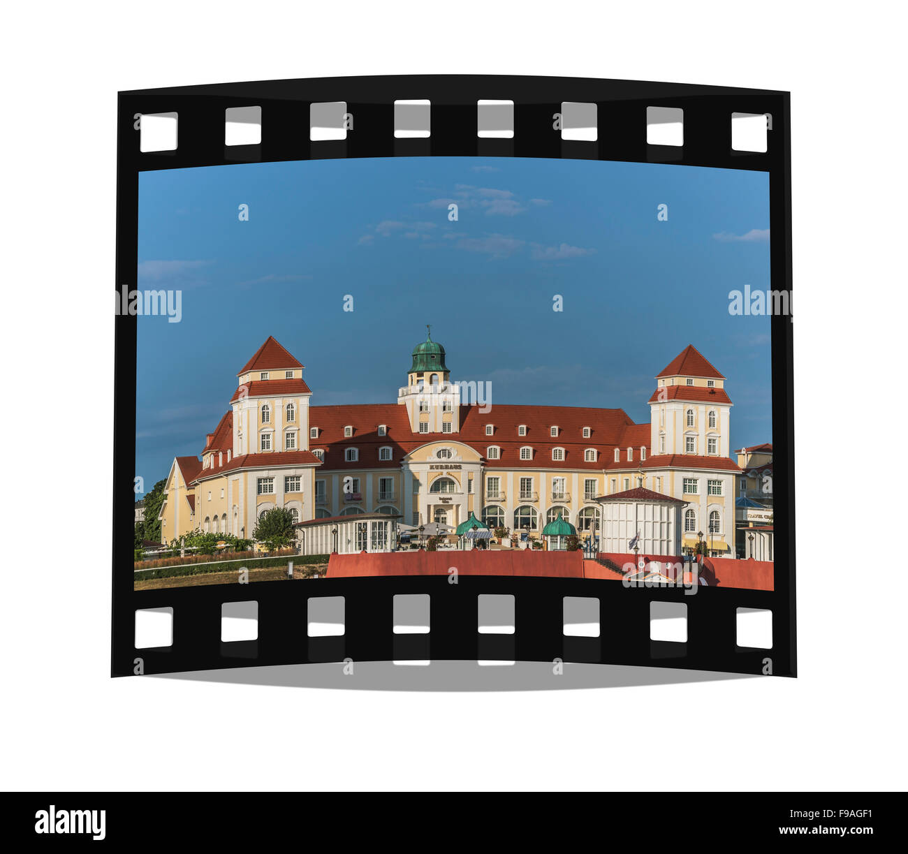 Kurhaus Binz wurde 1890 eröffnet. Heute ist es ein Luxushotel, Binz, Insel Rügen, Mecklenburg-Western Pomerania, Deutschland, Europa Stockfoto
