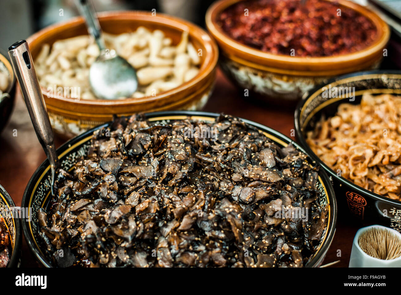 Chinesische Sichuan-Küche Stockfoto