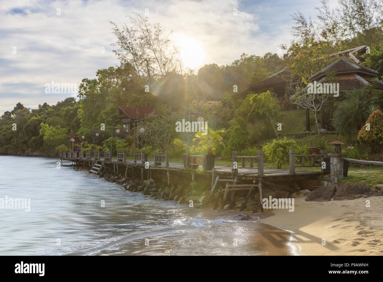 Wunderschönen tropischen asiatischen Strand Stockfoto