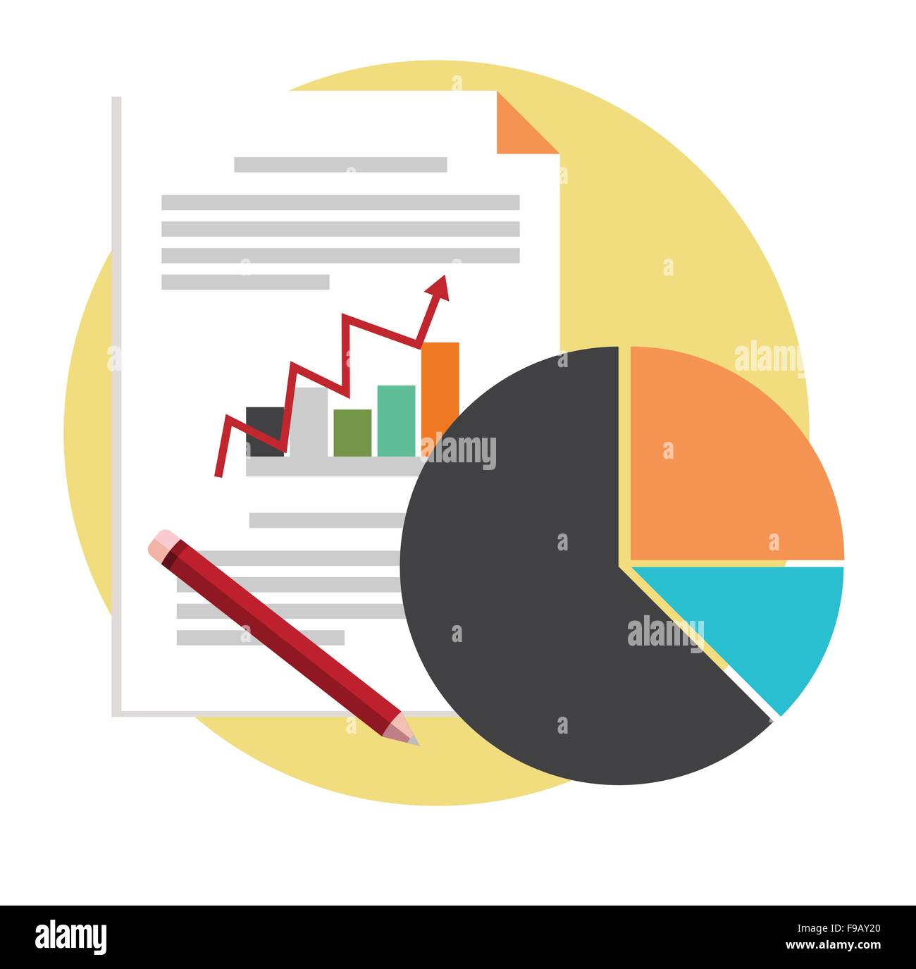Business-Konzept-Vektor-Design-Projekt Stock Vektor