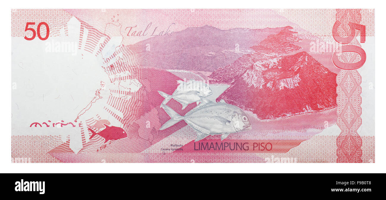 Philippinischer Peso Banknoten 50 Stockfoto