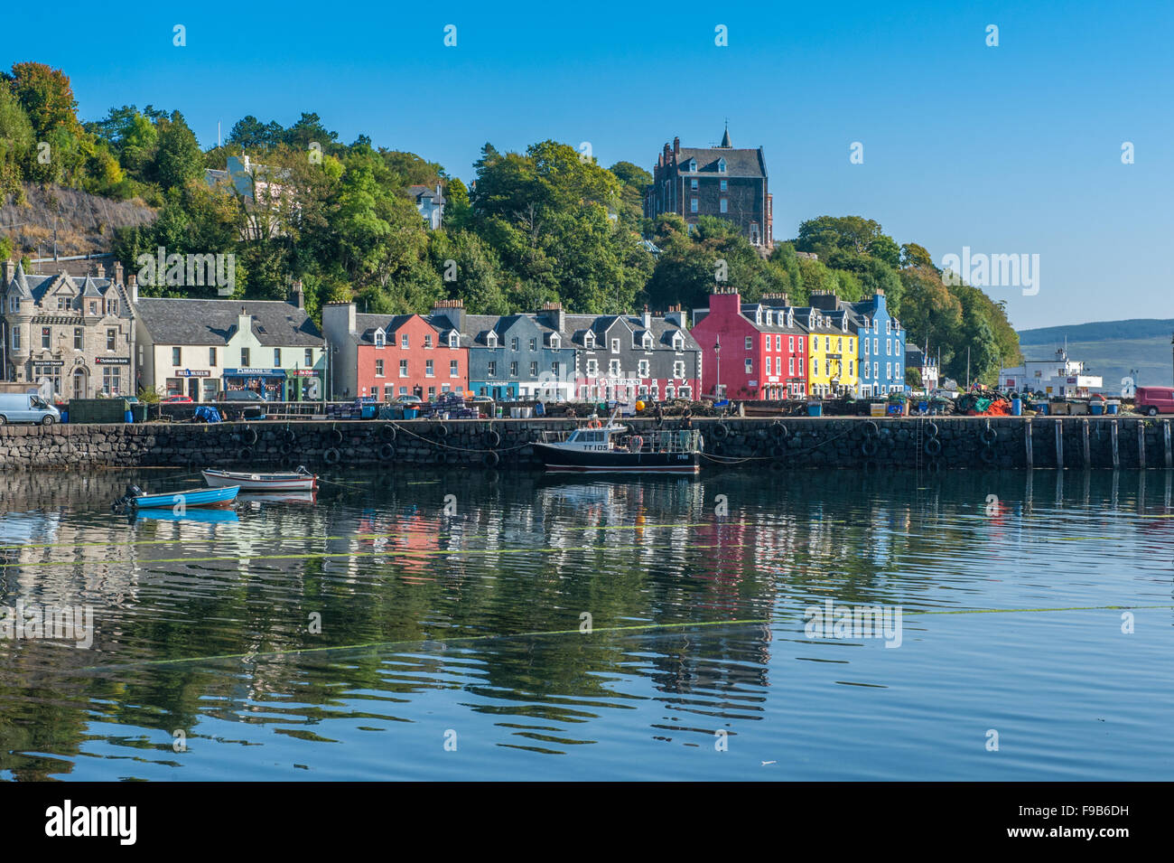 Tobermory Hafens Isle of Mull Stockfoto