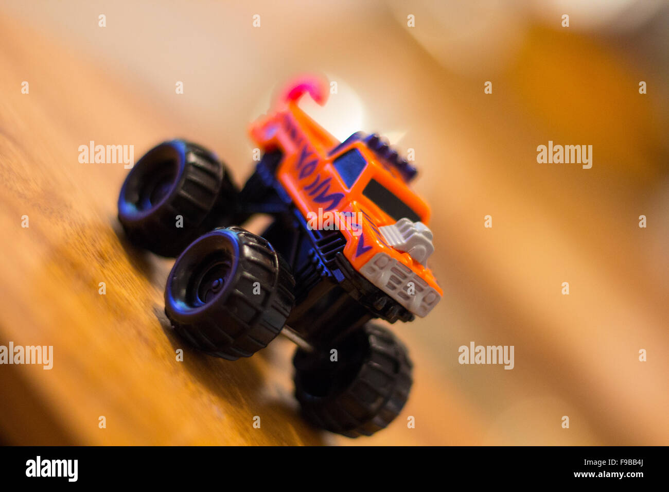 Spielzeug-Monster-Truck-Makro Stockfoto