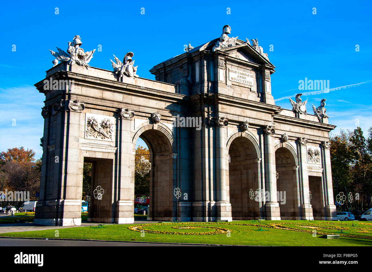 La Puerta de Alcalá, Madrid, Spanien Stockfoto