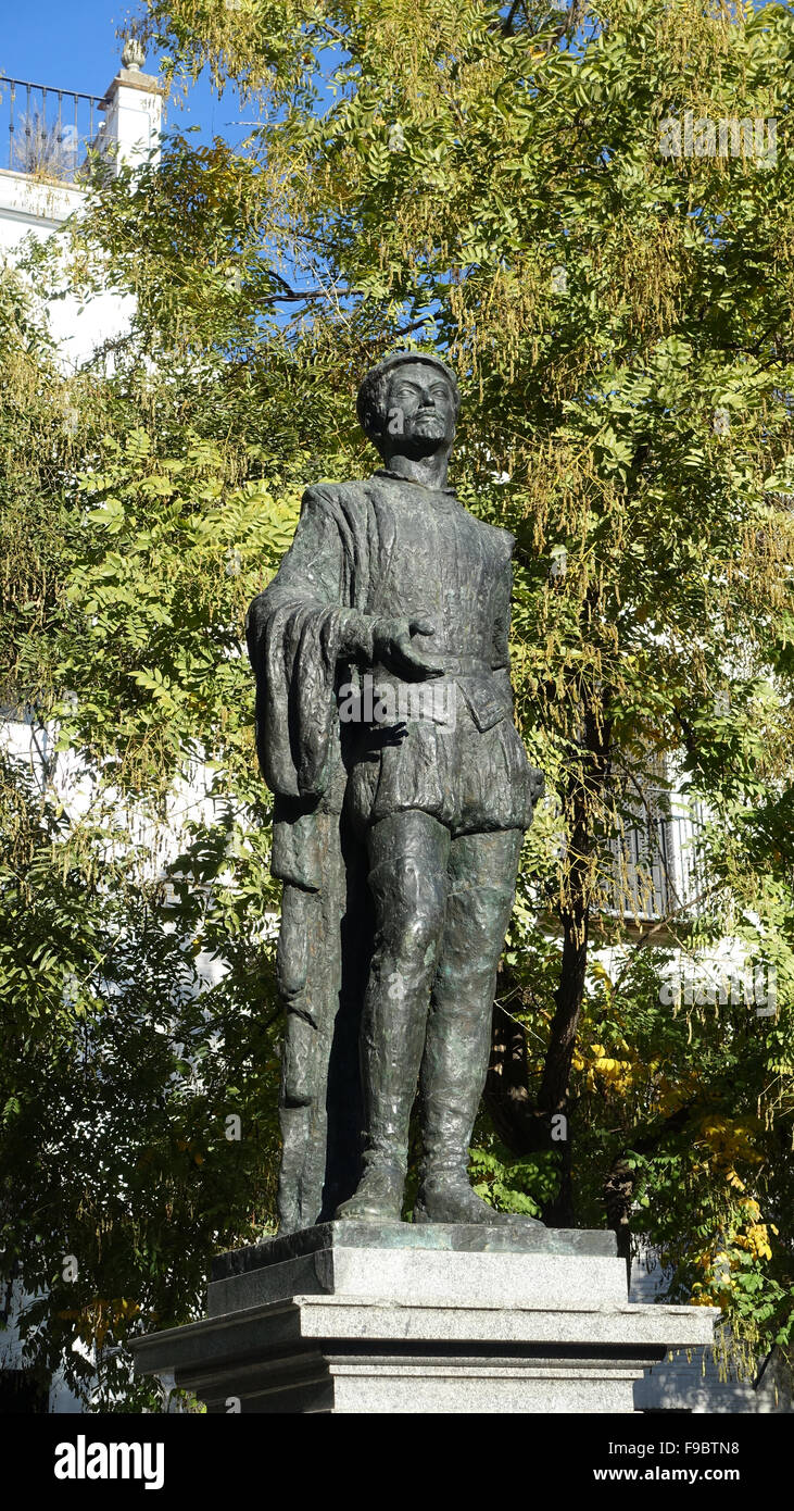 Don Juan Statue Sevilla Spanien Stockfoto