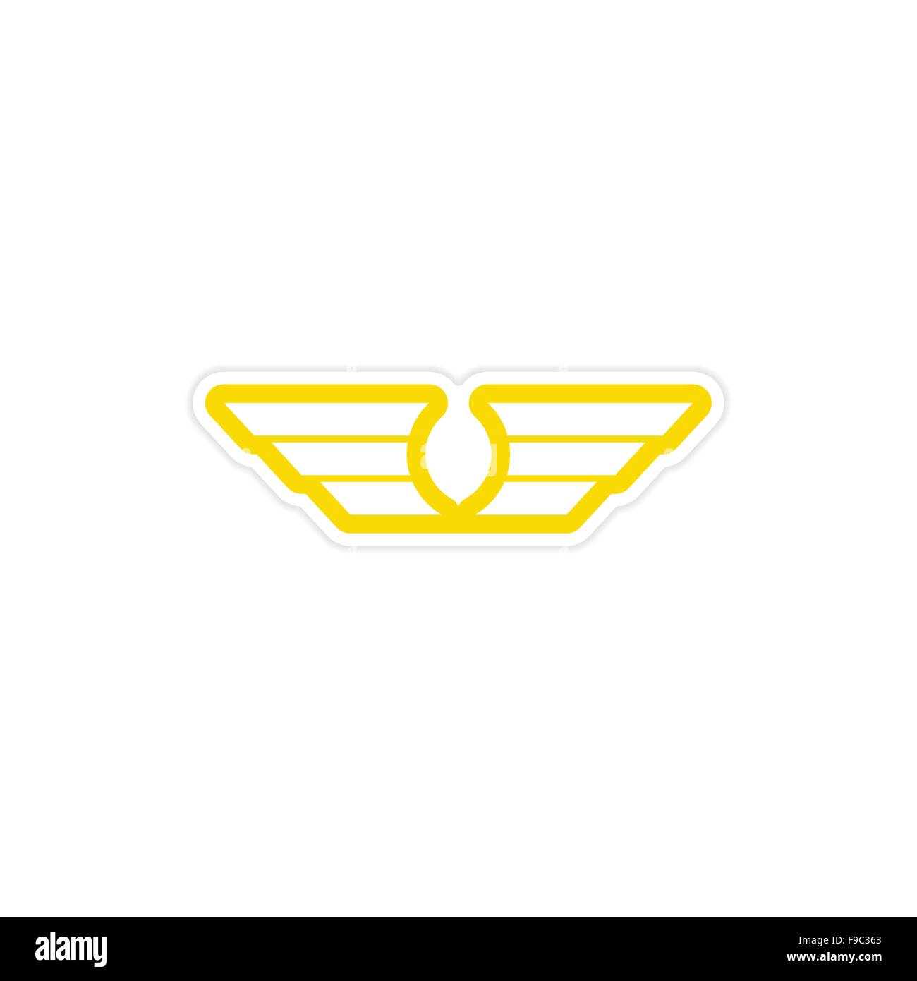 Aufkleber Eagle Wings logo Stock Vektor