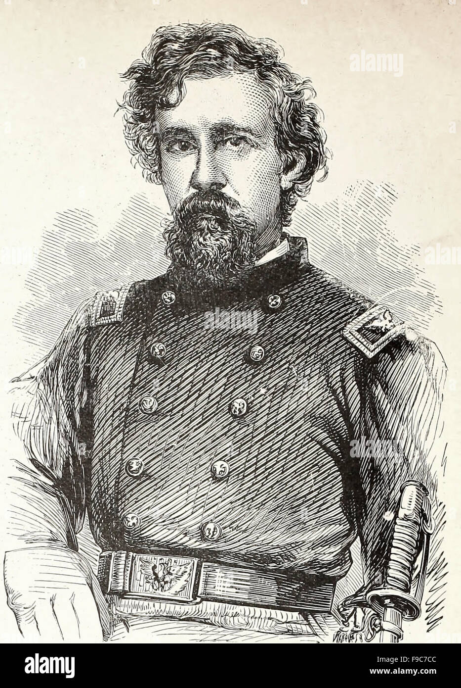 General George F Shepley - George Foster Shepley (1. Januar 1819 – 20. Juli 1878) war ein General im Heer Union während des amerikanischen Bürgerkriegs. Im Juni 1862 ernannte er militärische und 18. Gouverneur von Louisiana General Benjamin Butler. Er diente später als ein amerikanischer Jurist. Stockfoto