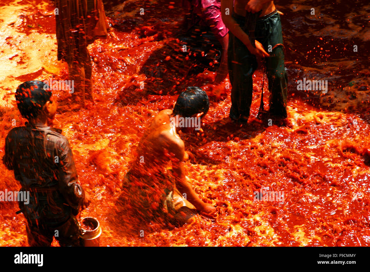 Mathura Holi-Fest Stockfoto