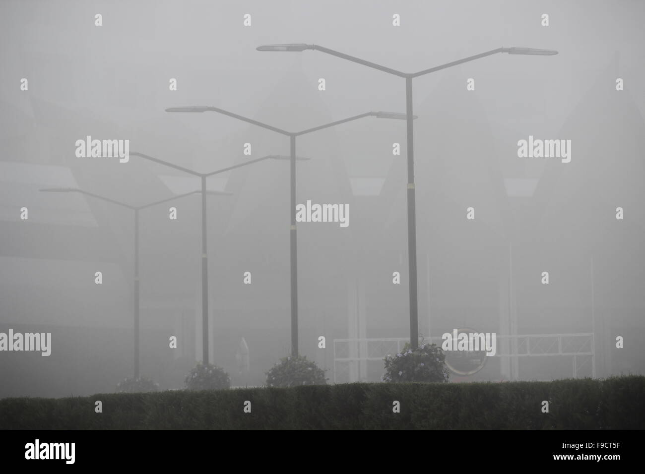 dunstige Atmosphäre in Putrajaya, Malaysia Stockfoto