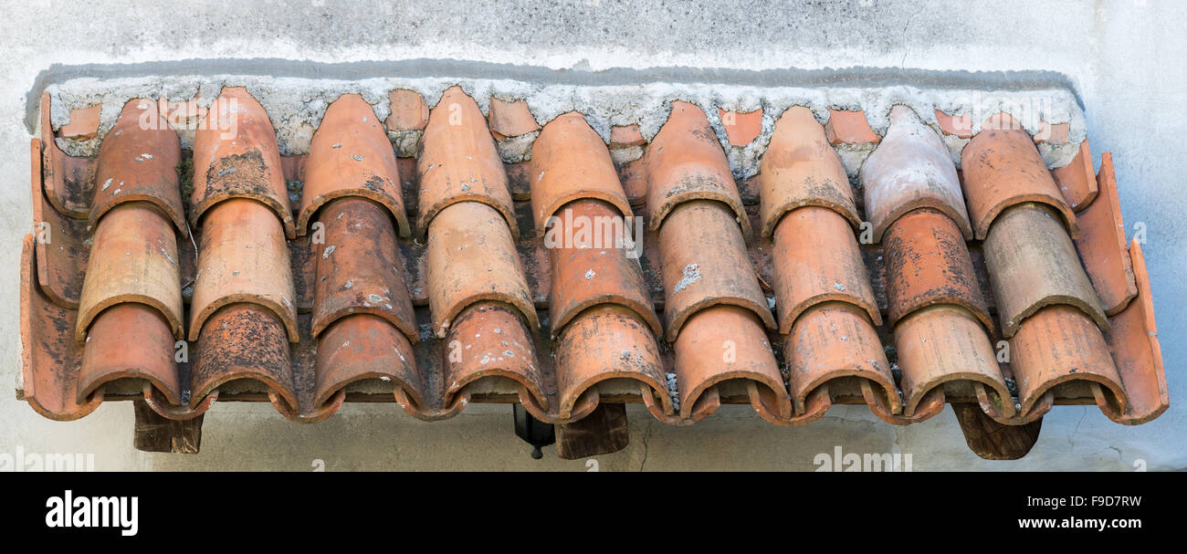 die alten Ziegeldach in Altstadt Stockfoto