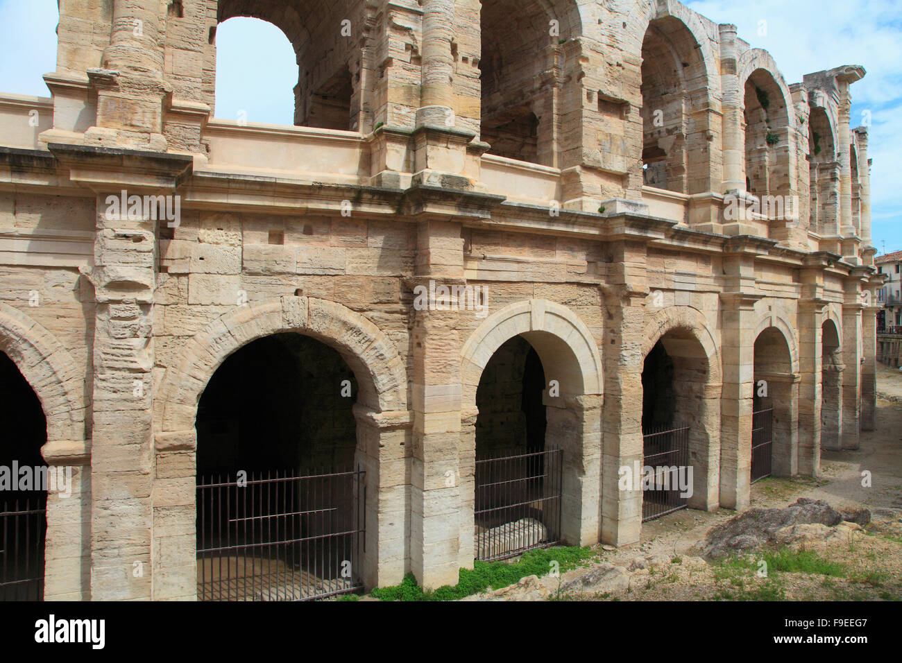 Frankreich Provence Arles Les Arènes römische Amphitheater Stockfoto