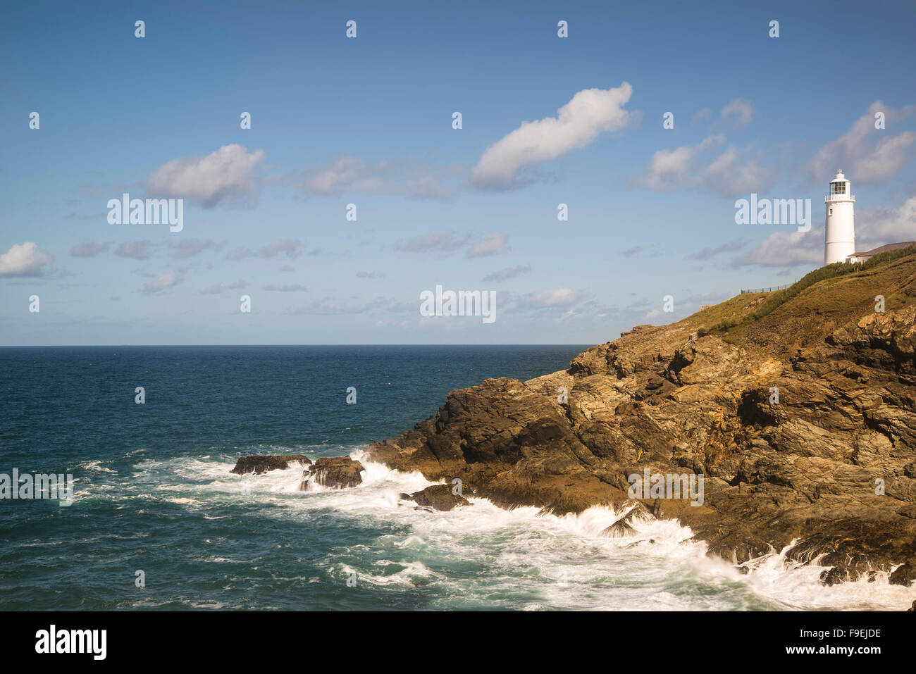 Sommer Landschaftsbild Trevose Head in Cornwall England Stockfoto