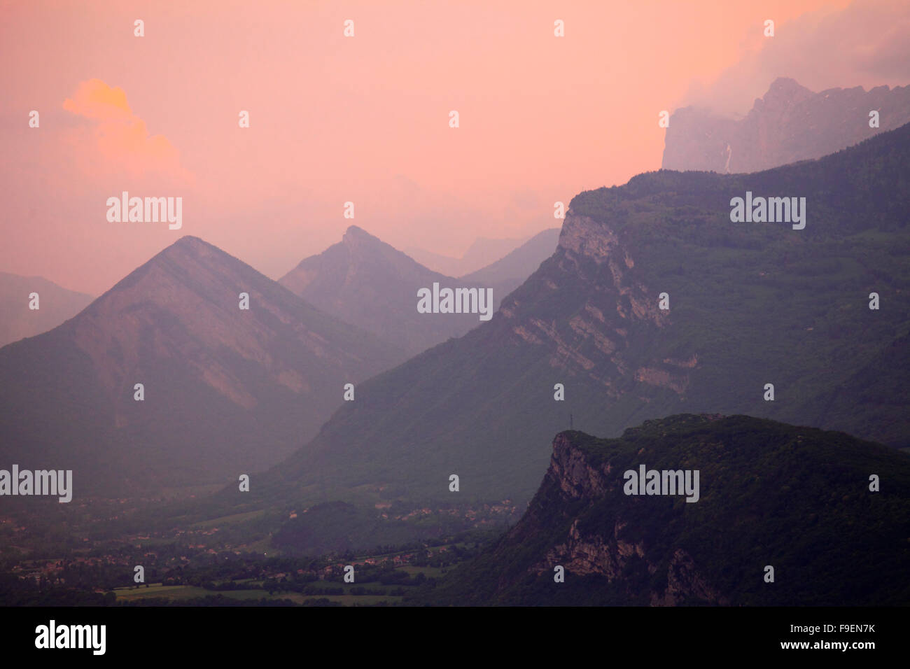 Frankreich, Rh™ Ne-Alpes, Grenoble, Alpen, Berglandschaft, Stockfoto