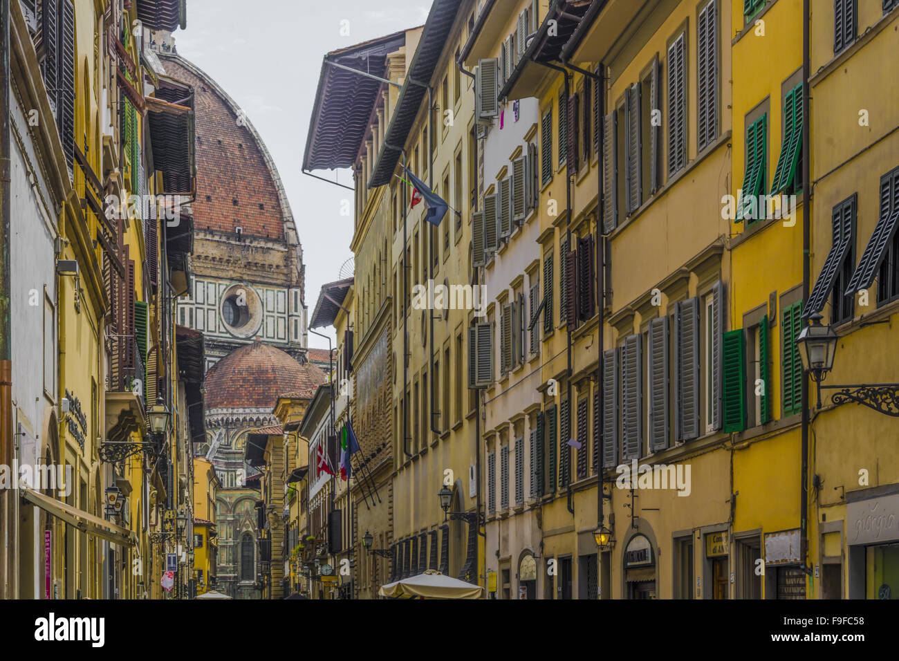 einen Blick fo Brunelleschis Kuppel in Florenz Stockfoto