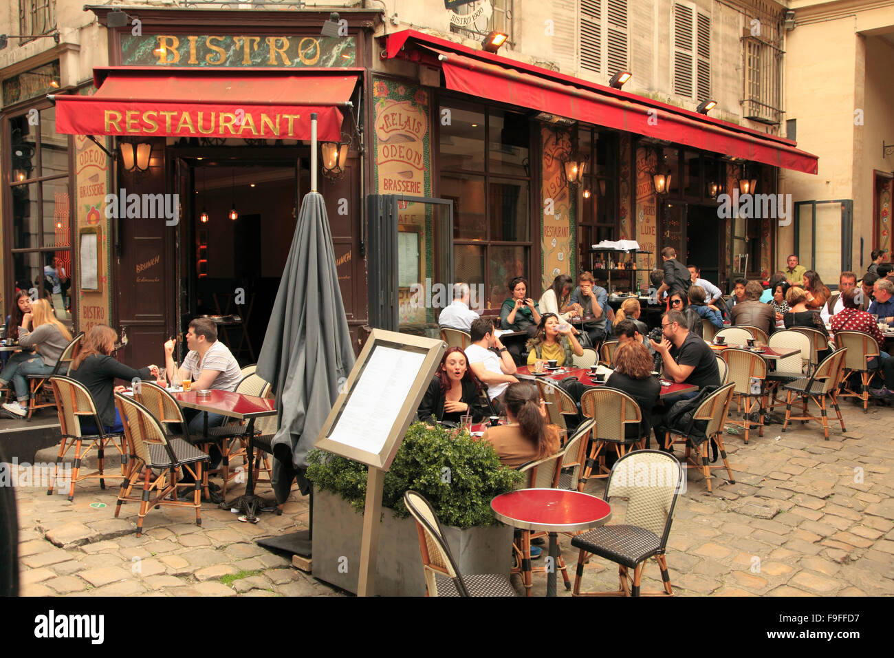 Frankreich, Paris, Café, Bistro, Restaurant, Personen, Stockfoto