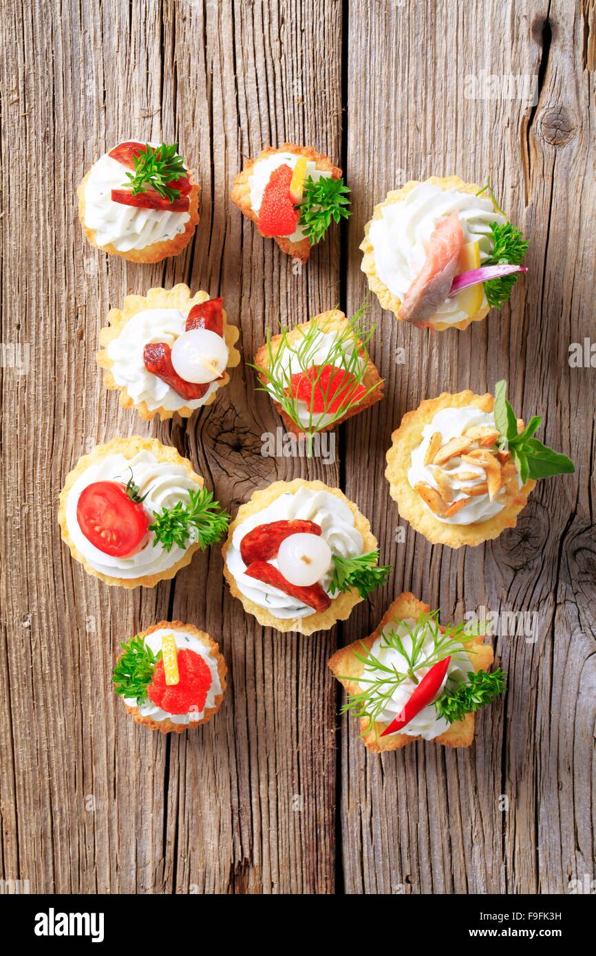 Gourmet Canapes Stockfotos und -bilder Kaufen - Alamy