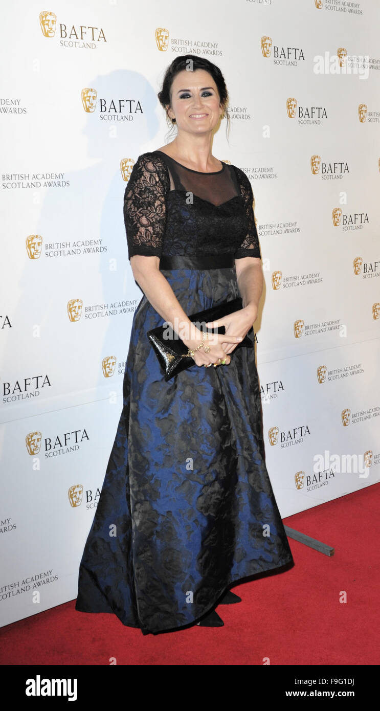 Stars und Gäste kommen für den 2015 BAFTA Scotland Award in Glasgow.  Mitwirkende: Dawn Steele wo: Glasgow, Vereinigtes Königreich bei: 15. November 2015 Stockfoto