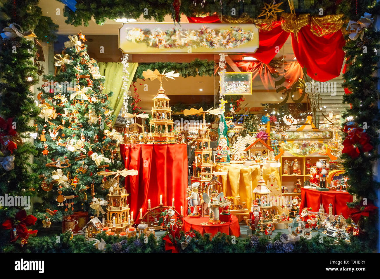 Weihnachtsmarkt in Brugge, Belgien. Stockfoto