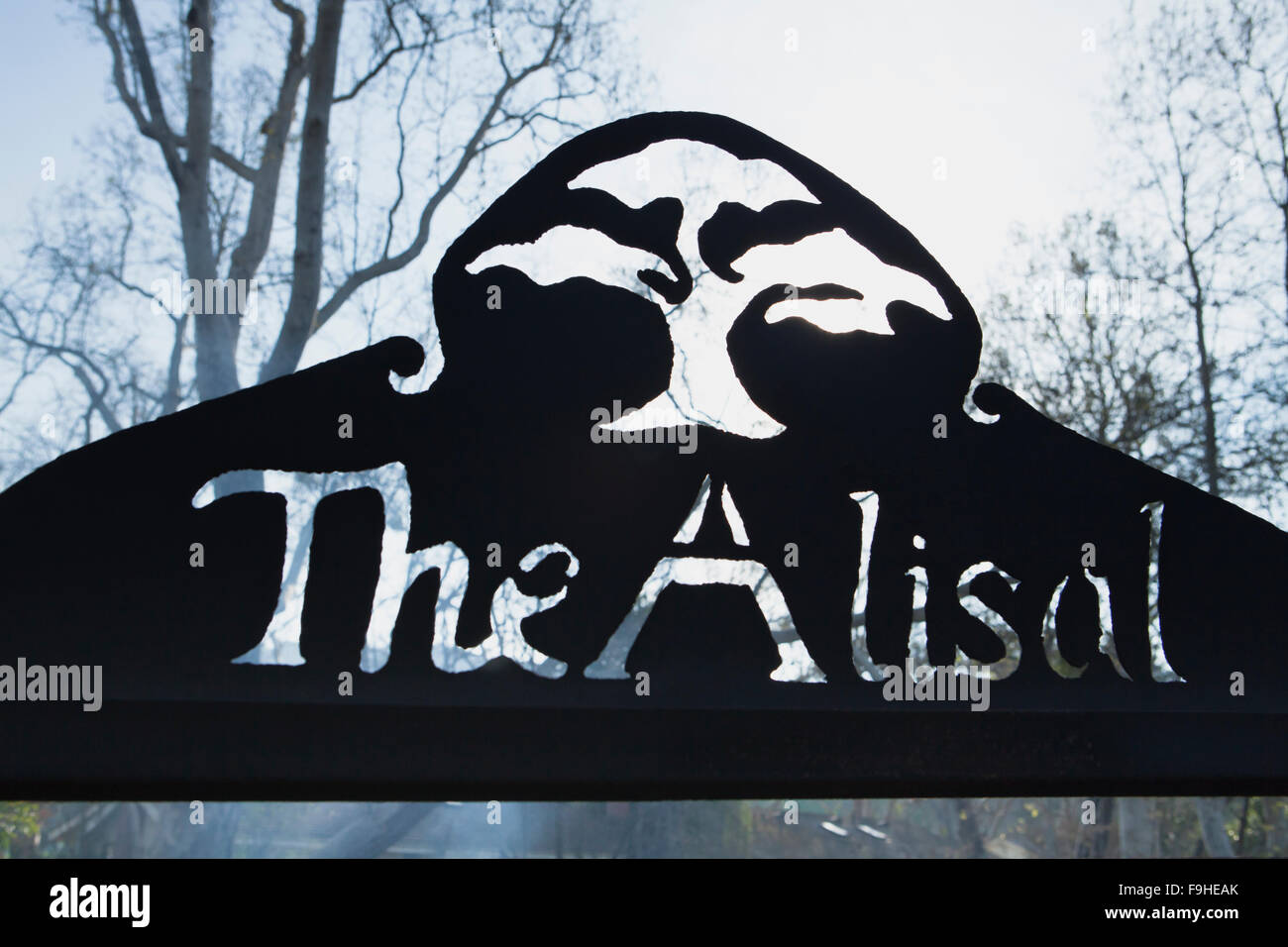 Eisenwerk auf BBQ, BBQ Bootcamp, Alisal Guest Ranch, Solvang, Kalifornien Stockfoto