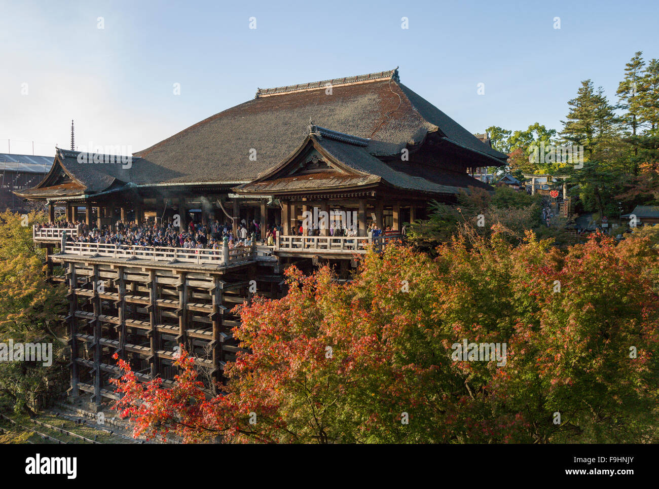 KIYOMIZU-DERA Tempel (c 20:00) KYOTO JAPAN Stockfoto