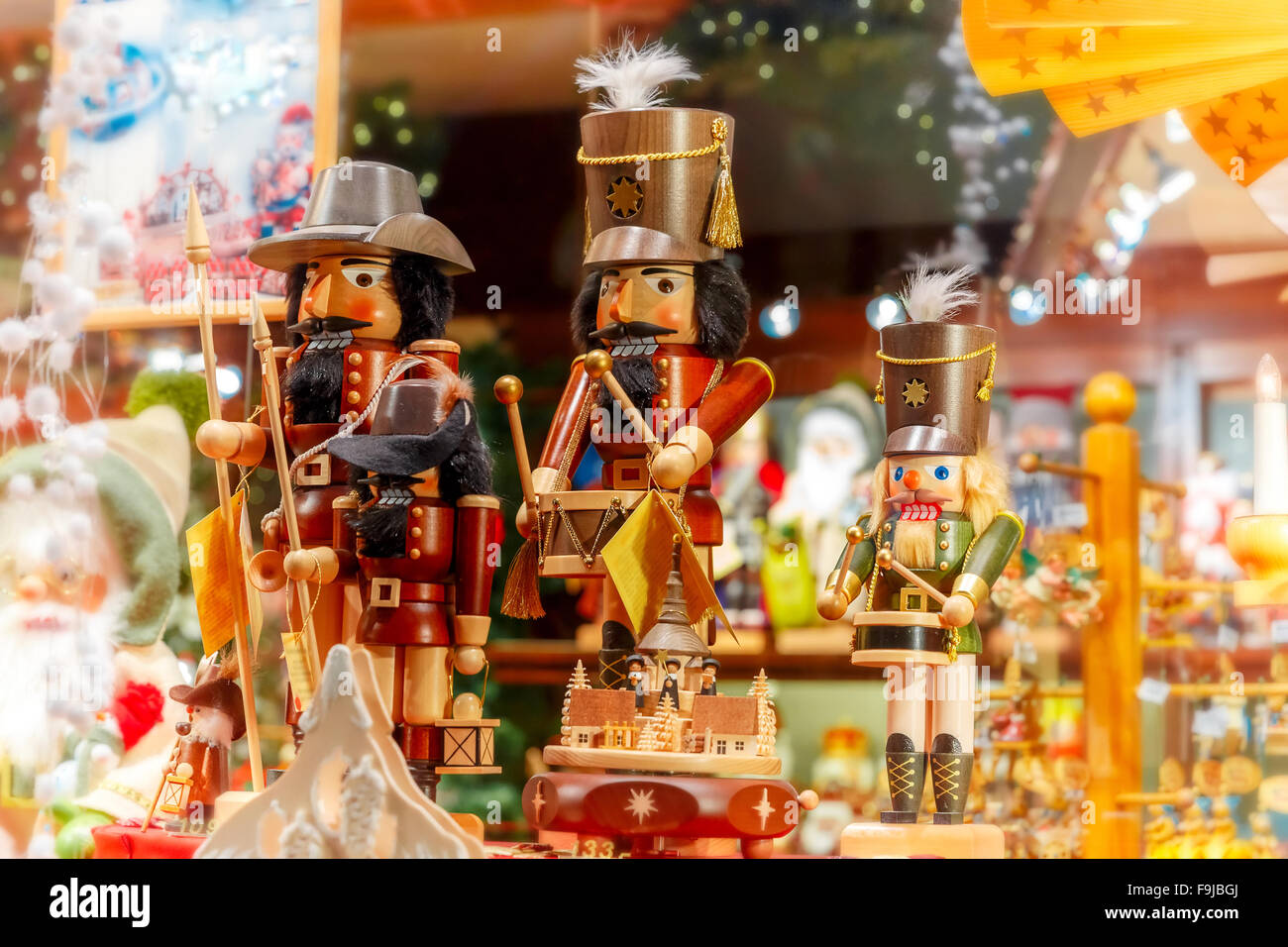 Weihnachtsmarkt in Brugge, Belgien. Stockfoto