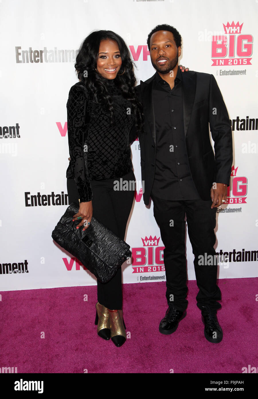 Prominente besuchen VH1 Big In 2015 mit Entertainment Weekly Awards im Pacific Design Center.  D: Yandy Smith Harris, Mendeecees Harris Where: Los Angeles, California, Vereinigte Staaten von Amerika bei: 15. November 2015 Stockfoto