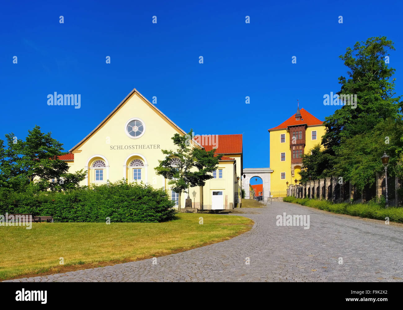 Ballenstedt Schloss - Ballenstedt Burg 02 Stockfoto