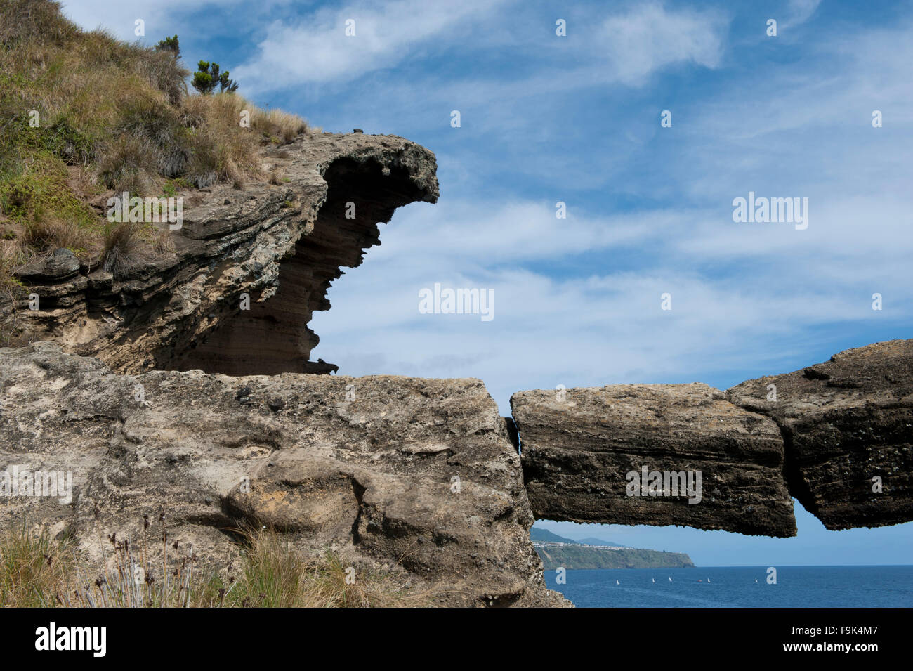 Ilhéu de Vila Franca Campo, São Miguel, Azoren, portugal Stockfoto