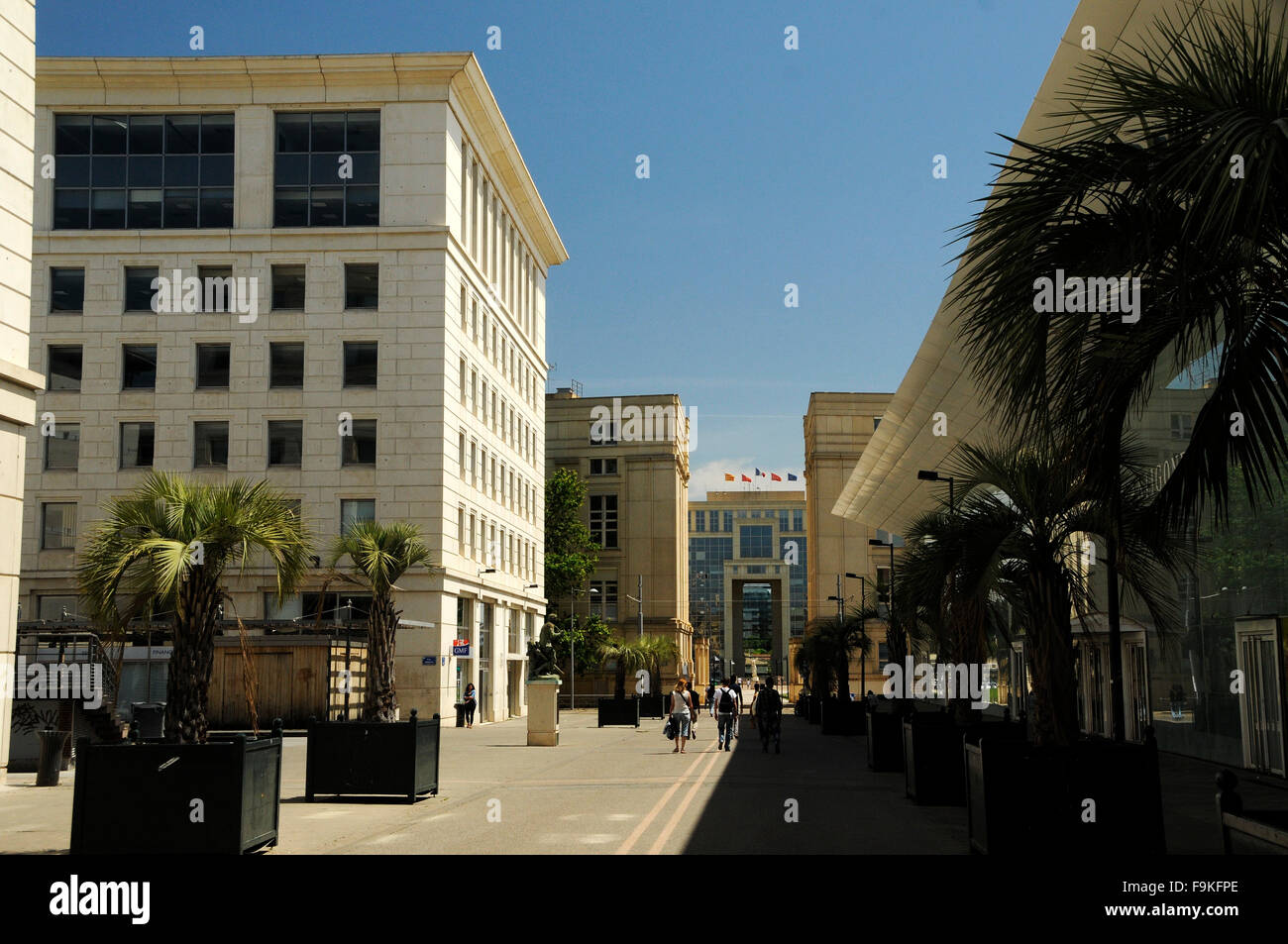 Moderne Büros, Montpellier, Südfrankreich Stockfoto
