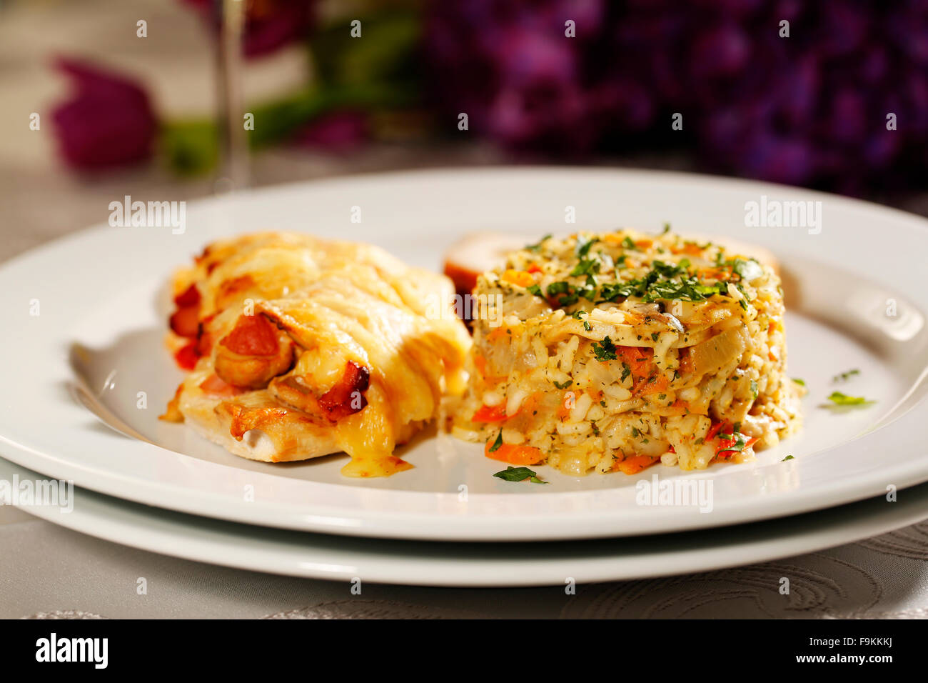 Köstlichen Gourmet-Essen Stockfoto