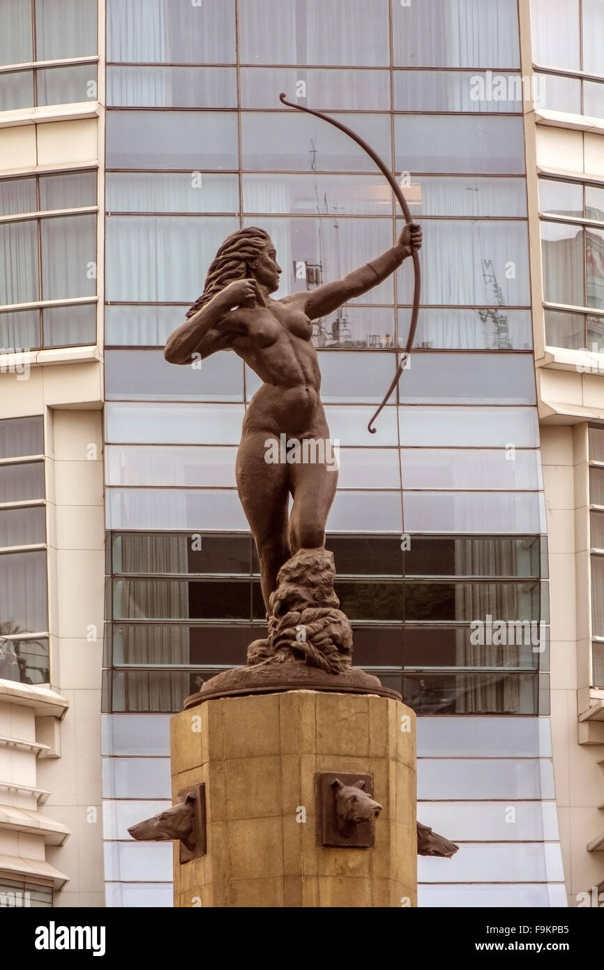 Mexiko, Mexiko-Stadt, Diana Cazadora Brunnen Stockfoto