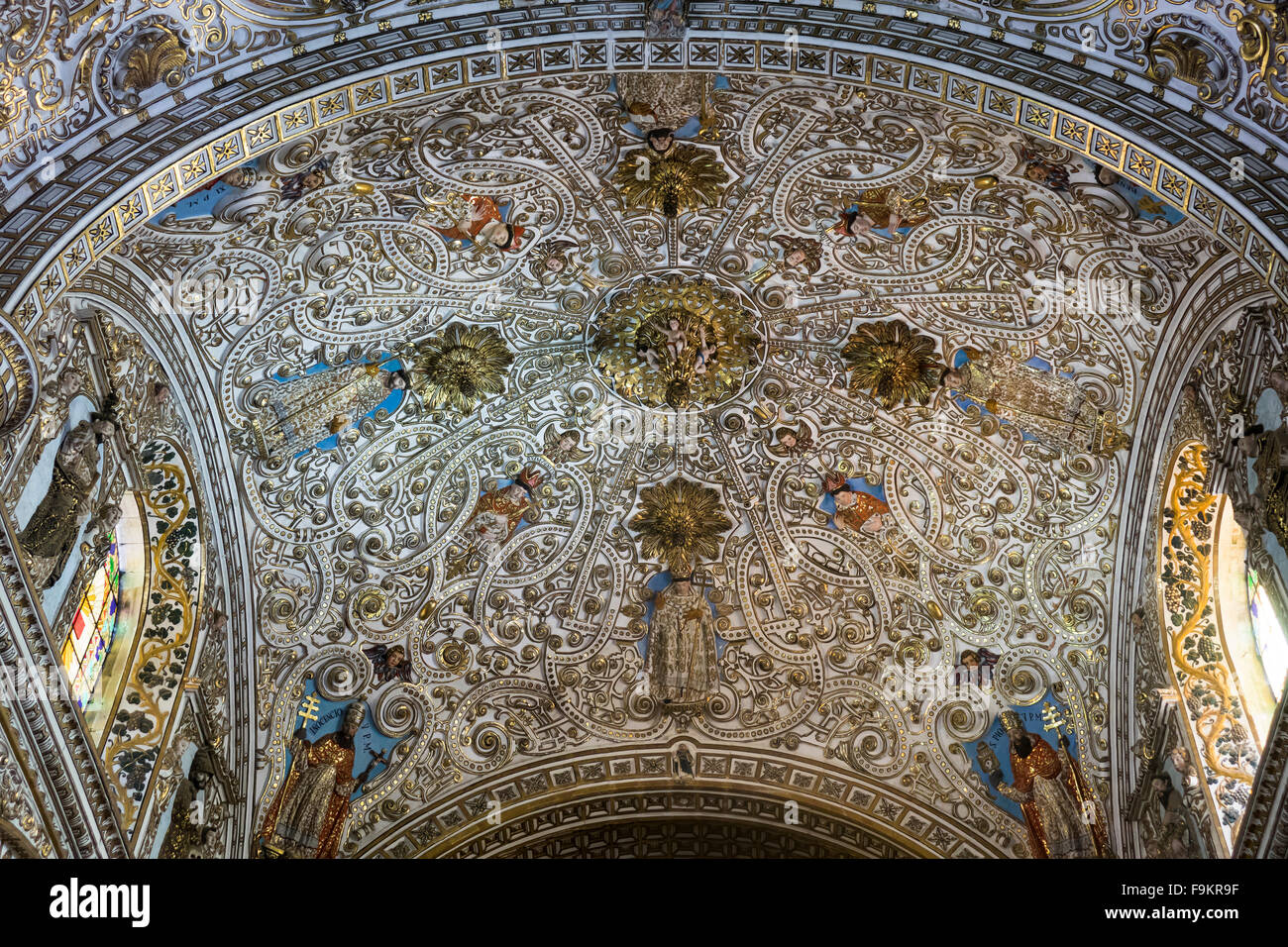 Mexiko, Oaxaca, Santo Domingo Kirche Decke Stockfoto