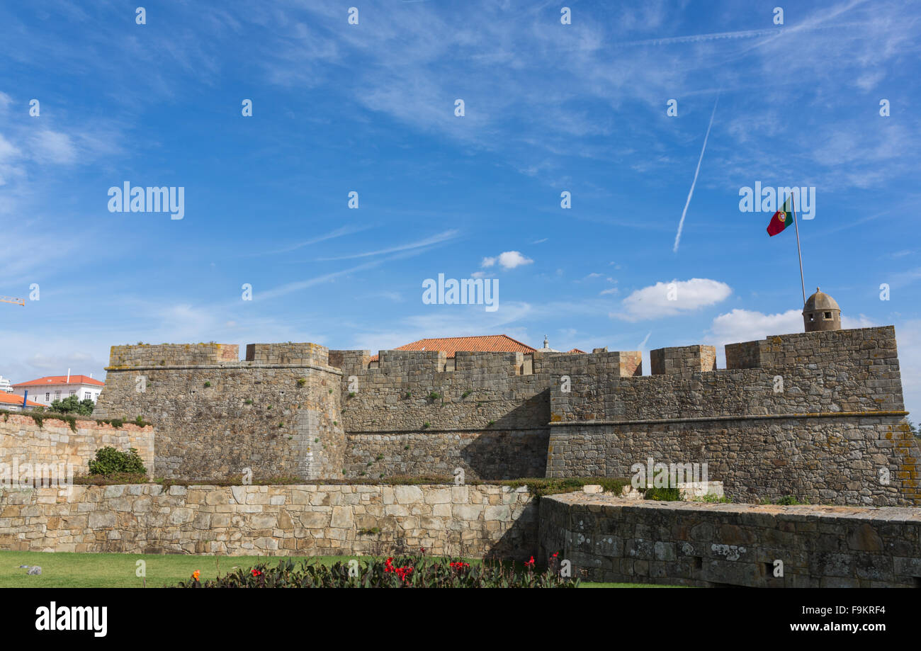 Castelo Queijo oder Schloss der Käse oder Forte de Francisco Xavier in Porto, Portugal Stockfoto