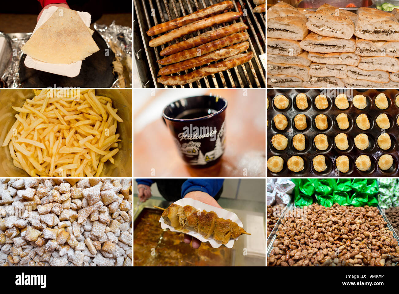 COMBO - das zusammengesetzte Bild zeigt verschiedene kulinarische 