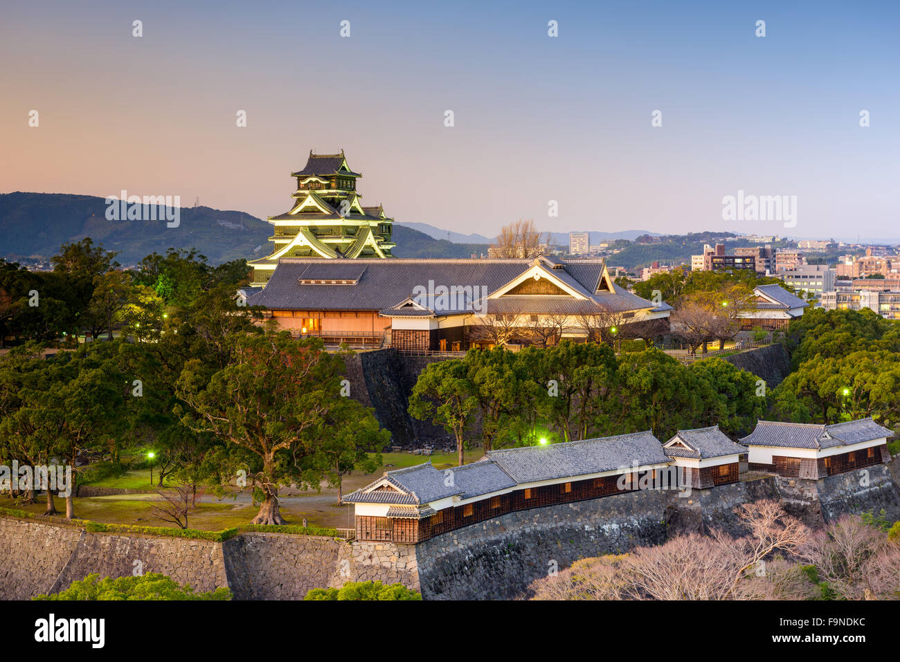 Kumamoto, Japan auf Burg Kumamoto. Stockfoto